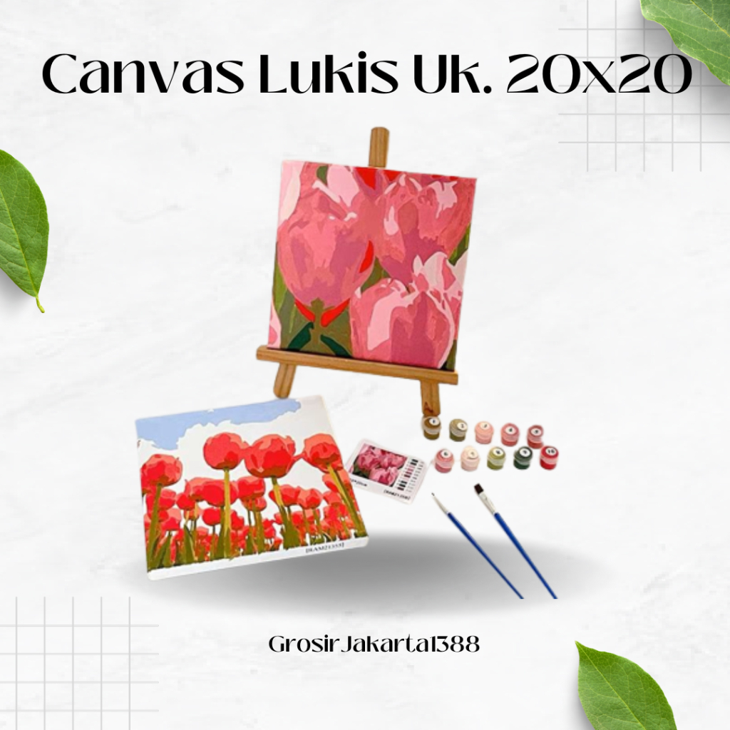 

Canvas Lukis Kuas Cat Lukis Kanvas Lukis Tangan / Canvas Lukis Anak Uk 20x20 Canvas Painting By Number