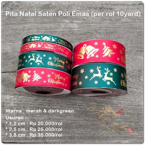 

NATL-423 : Pita Natal Saten Poli Emas (per rol 10 yard)