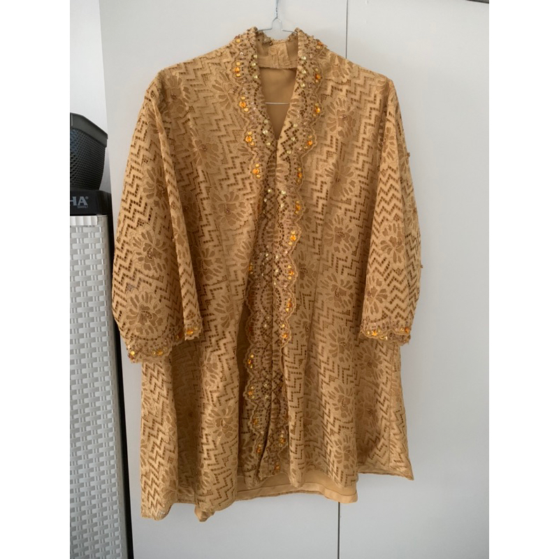 PL ATASAN KEBAYA MODERN JUMBO FULL PAYET KUNING KUNYIT