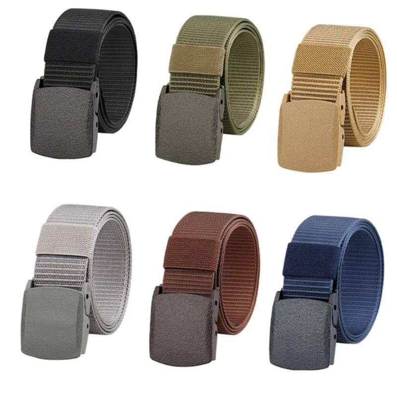 Ikat Pinggang Pria Ikat Pinggang Pria Canvas Kain Nylon Men Belt Nylon  canvas