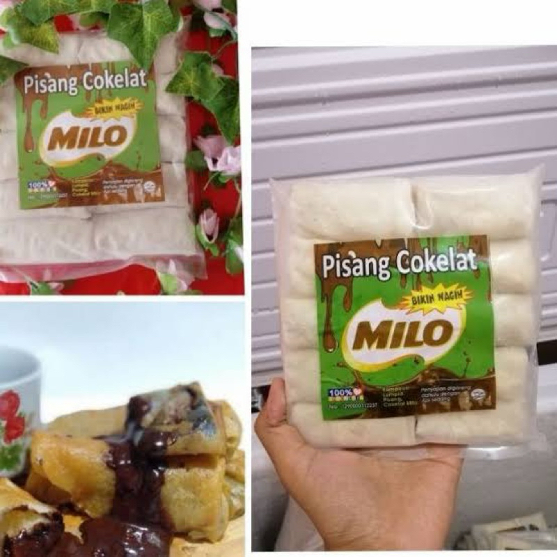 

Pisang coklat lumer milo 10