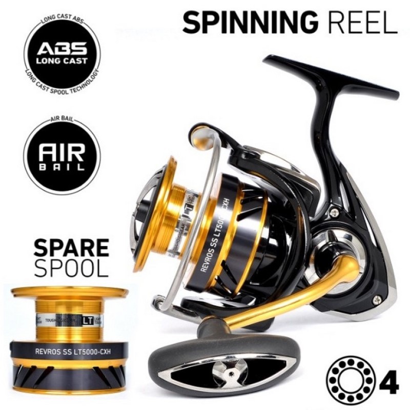 Reel Daiwa REVROS SS LT 2023 | Power Handle | Double Spool
