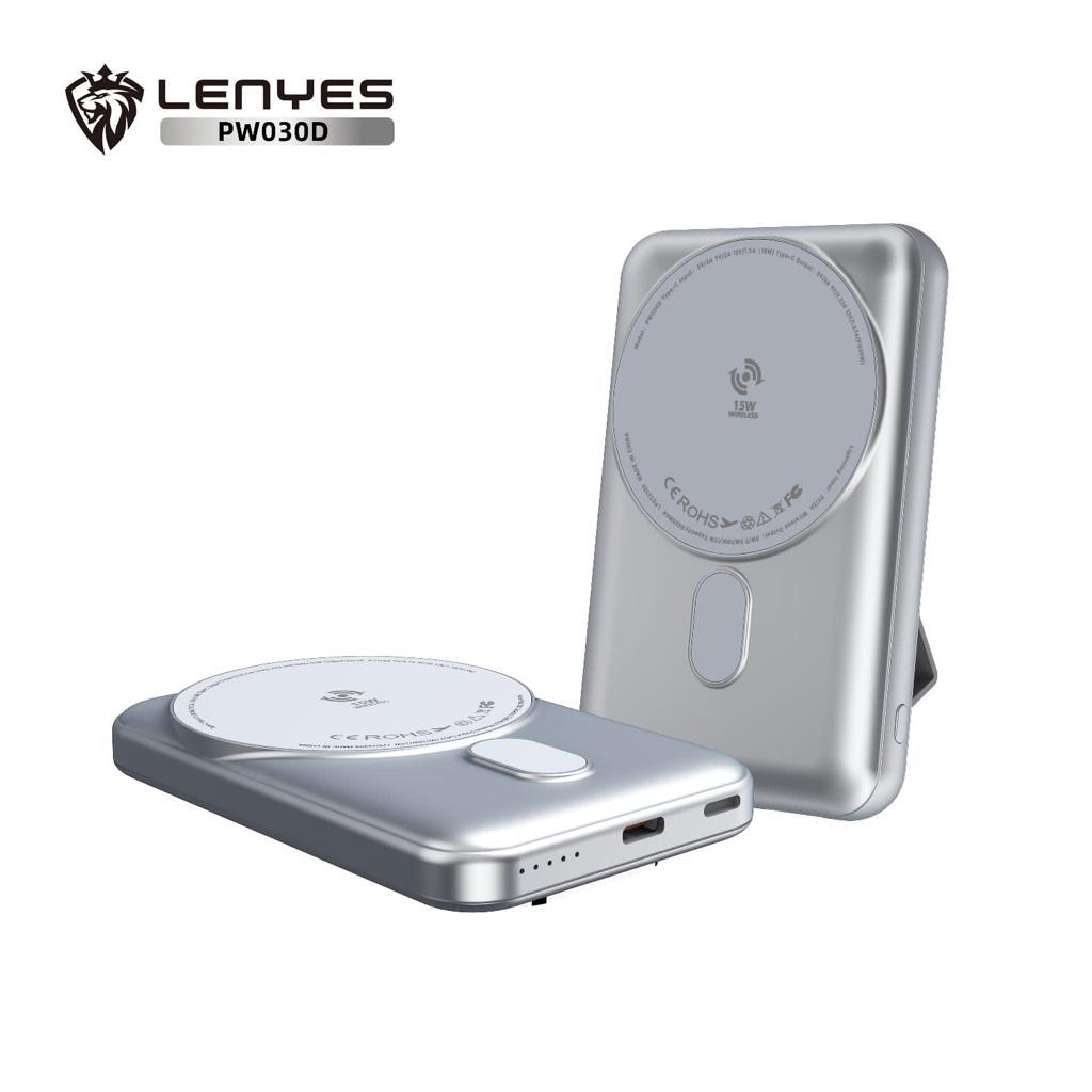 LENYES PW030D Powerbank 5000mAh 15W Magnetic Wireless Fast Charging + PD20W Wired Fast Charging Powe