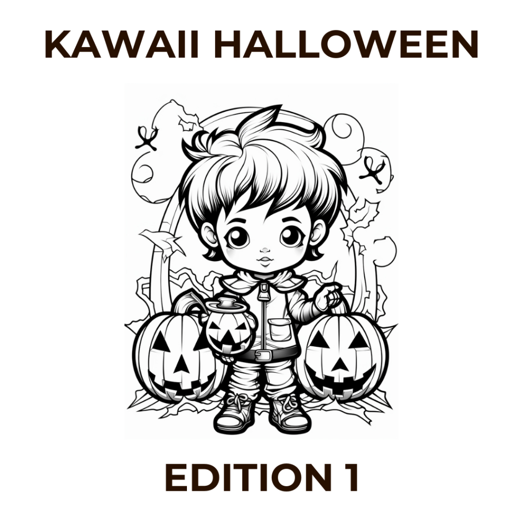 

Halaman Mewarnai Tema Halloween Kawaii Edisi 1 File Digital