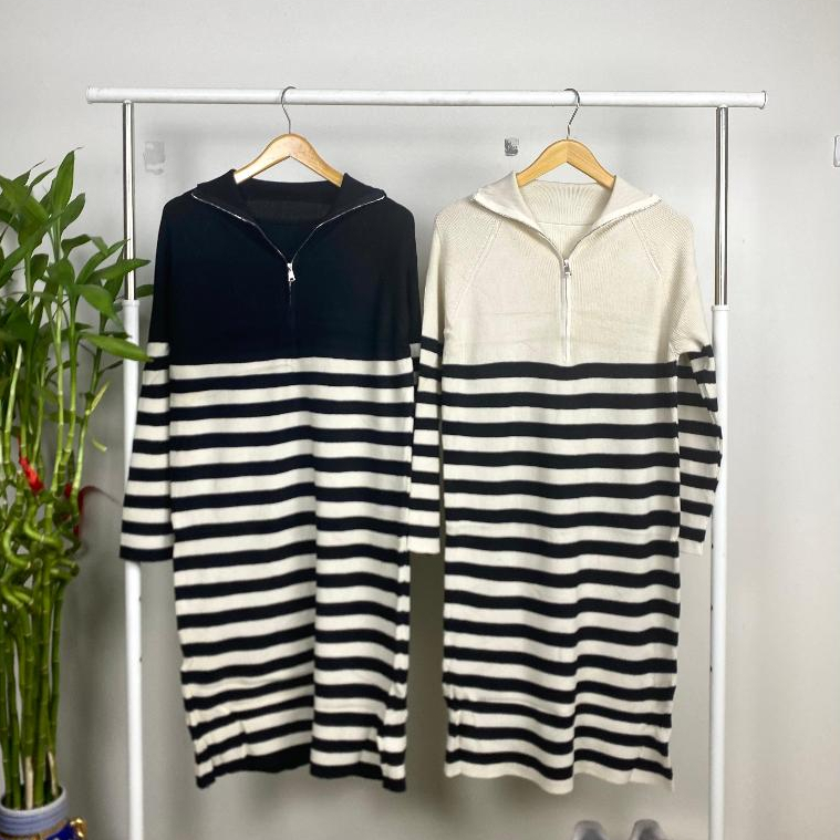 June Dress | Dress Rajut/Knit with Zipper Premium Import Quality | Kyw18046