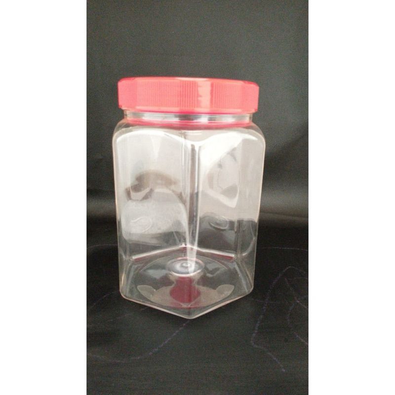 TOPLES 1L KOTAK NAPLES , PET 1000ML WADAH PLASTIK SERBAGUNA