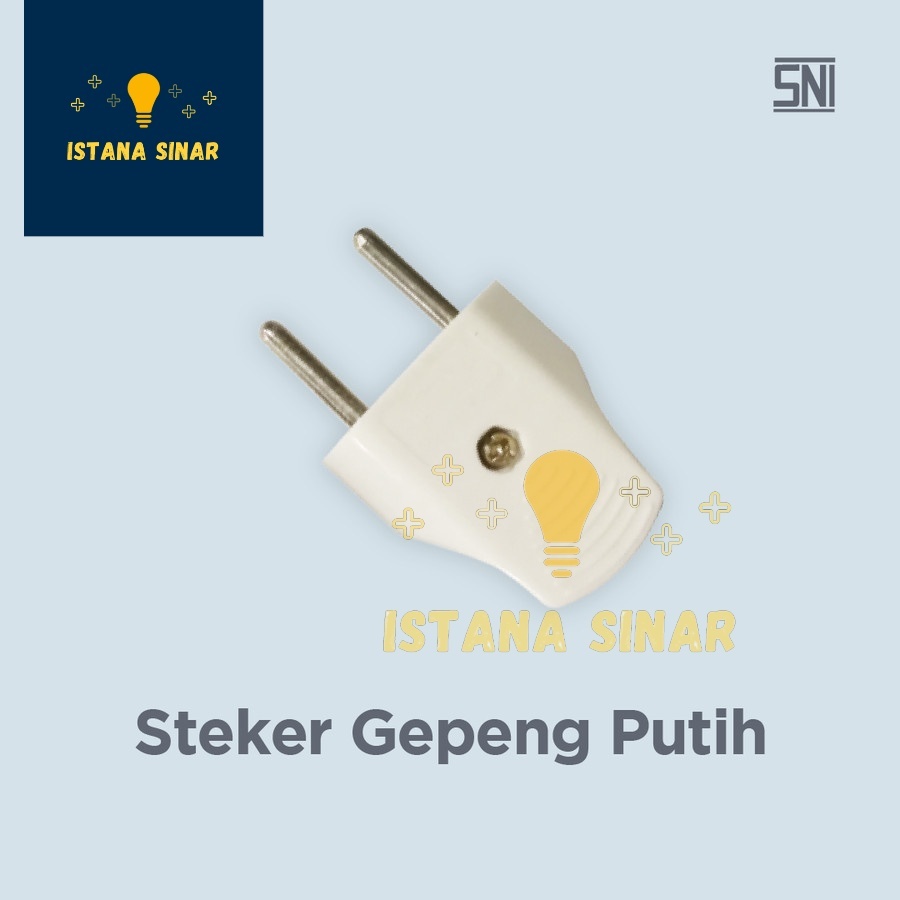 Steker Gepeng / Colokan Listrik Pipih Paxton Steker Biasa pencolok
