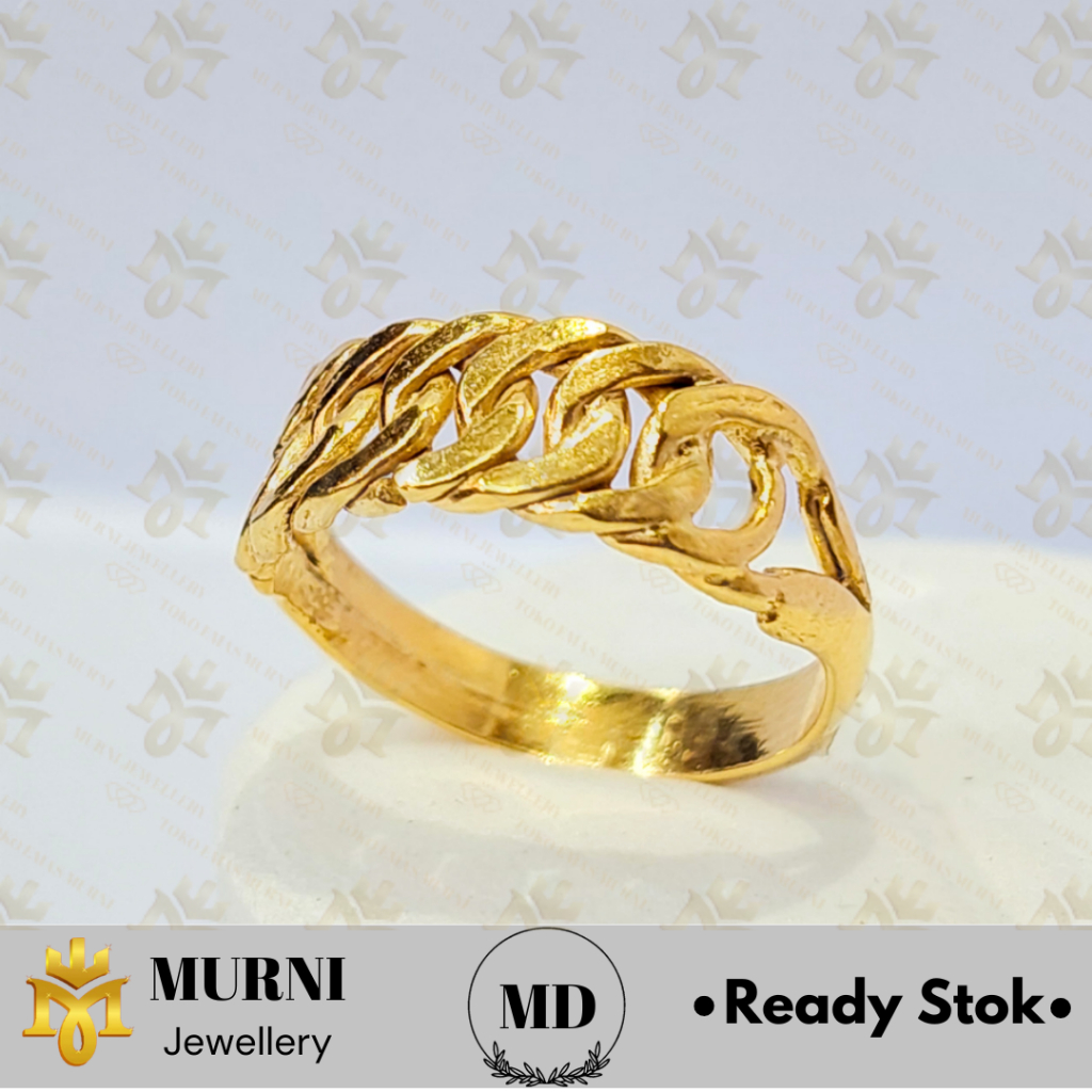 Cincin Emas Muda Asli Model Rante - Toko Emas Murni