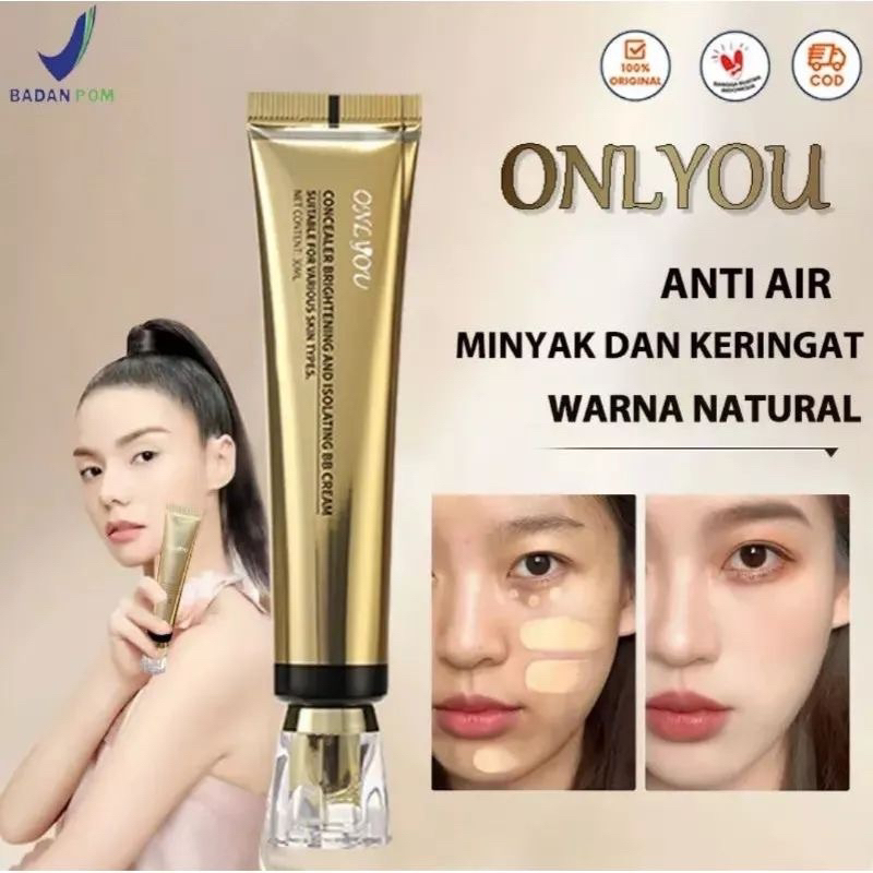 ONLYOU FOUNDATION CONCEALER SERUM BB CREAM WATERPROOF ONLY YOU KRIM PELEMBAB
