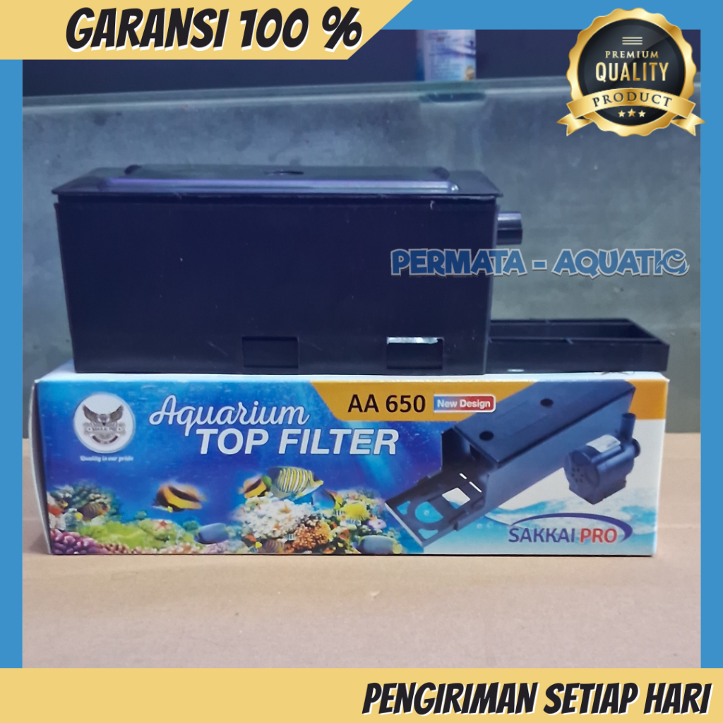 Pompa Box Filter Set Lengkap Top Filter Atas Aquarium Aquascape