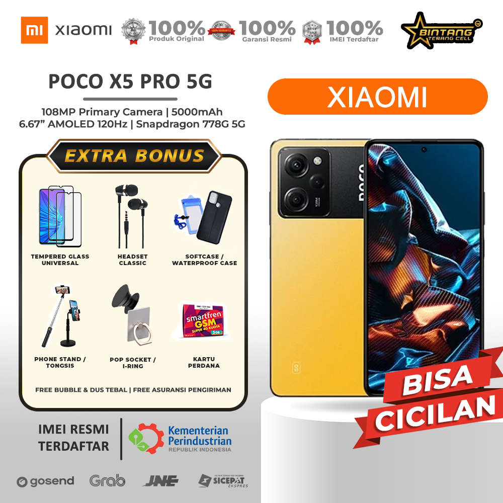 Xiaomi POCO pocophone x5 Pro 5G poco x5 5G ram 8/256Gb ram 6/128Gb Garansi resmi