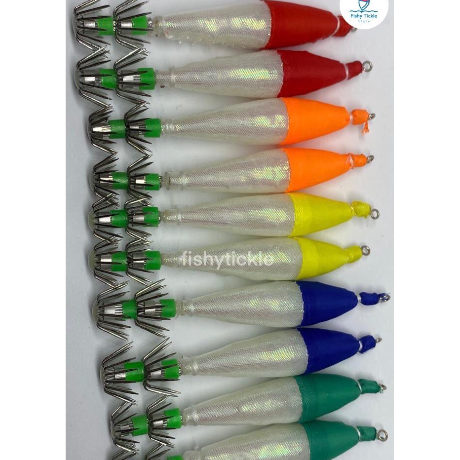 TPNH4531 5.5 COD Umpan Pancing Cumi Premium Hook Apollo Kilap Manik (PERBUNGKUS ISI 5 BIJI)