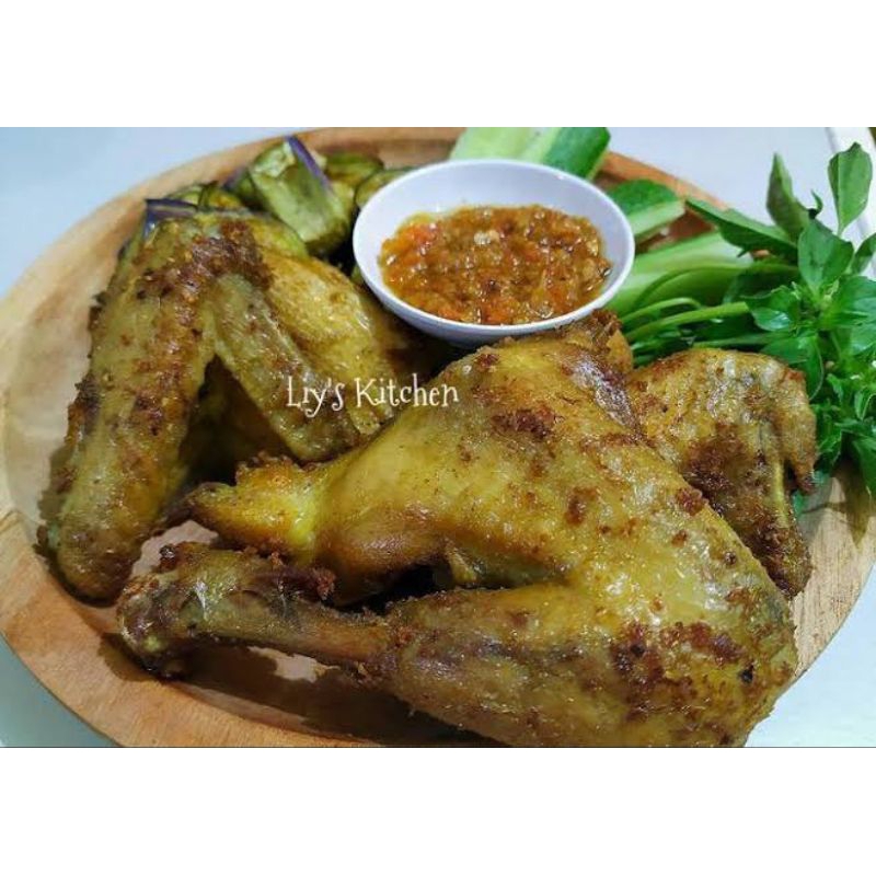 

ayam goreng pejantan & gehu pedas cireng isi