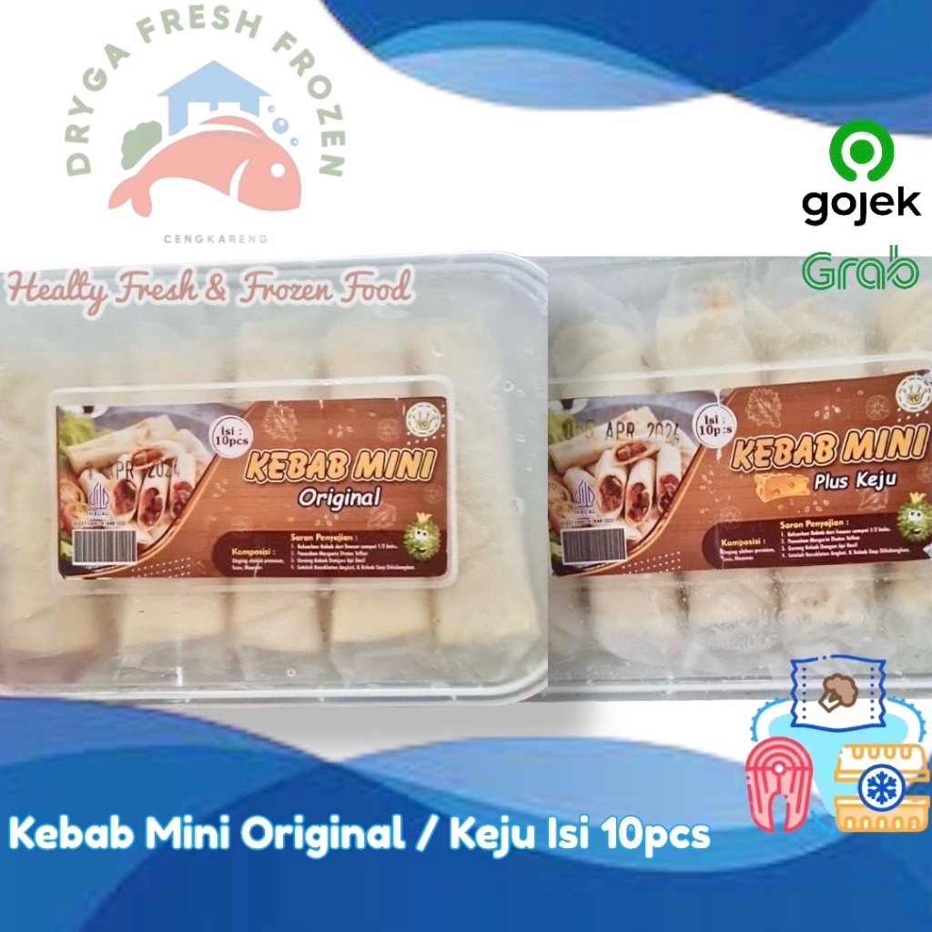 

Kebab Mini Frozen Original Keju Isi 10pcs