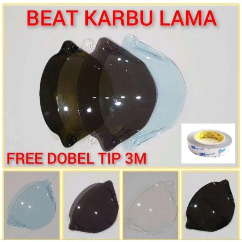 VISOR BEAT KARBU LAMA BESAR FREE DOBEL TIP 3M