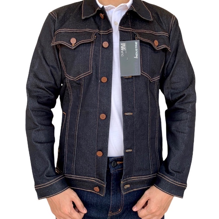Star Seller,, Jacket Jeans Pria Reguler Original DIESEL Stretch- Jaket Jeans Diesel.