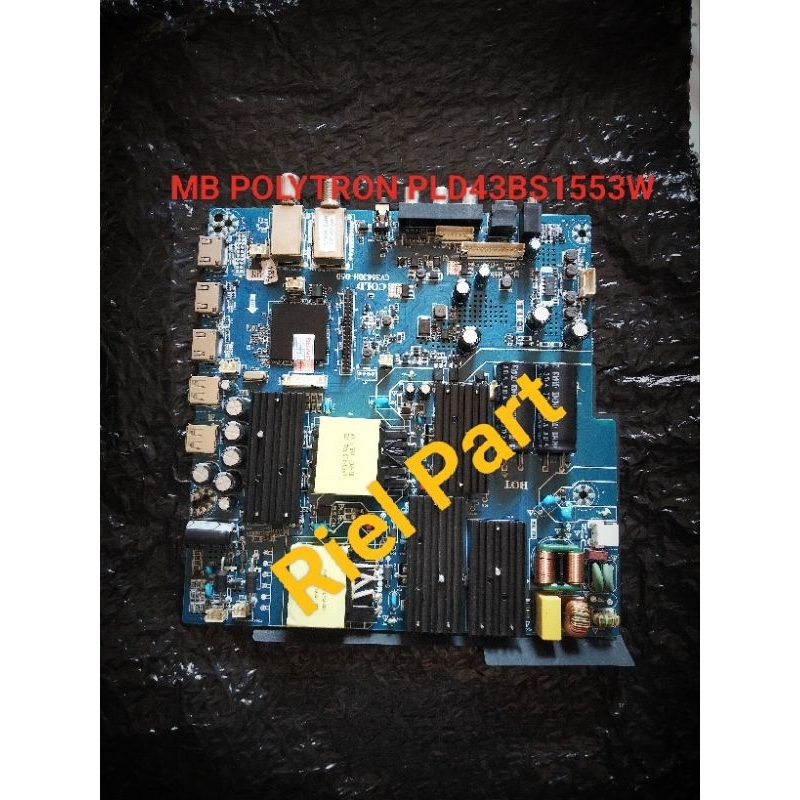 MB MAINBOARD MOBO MODULE MOTHERBOARD MESIN TV LED POLYTRON PLD43BS1553W PLD 43BS1553W 43BS1553