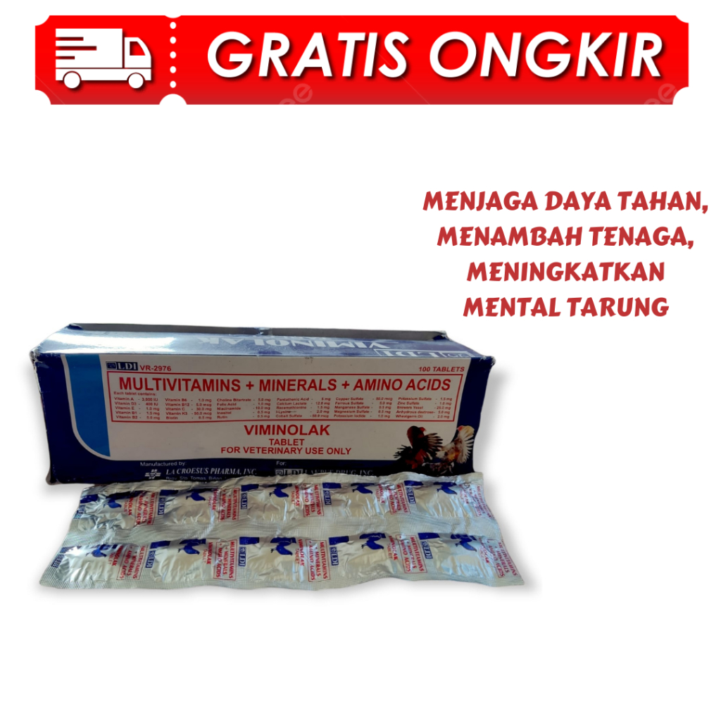 VIMINOLAX - multivitamin dan mineral ayam aduan