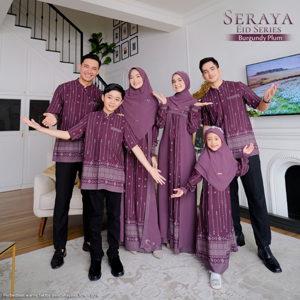 Sarimbit Keluarga.Sarimbit Lebaran.Sarimbit Seraya - Salvina Hijab (READY STOCK)