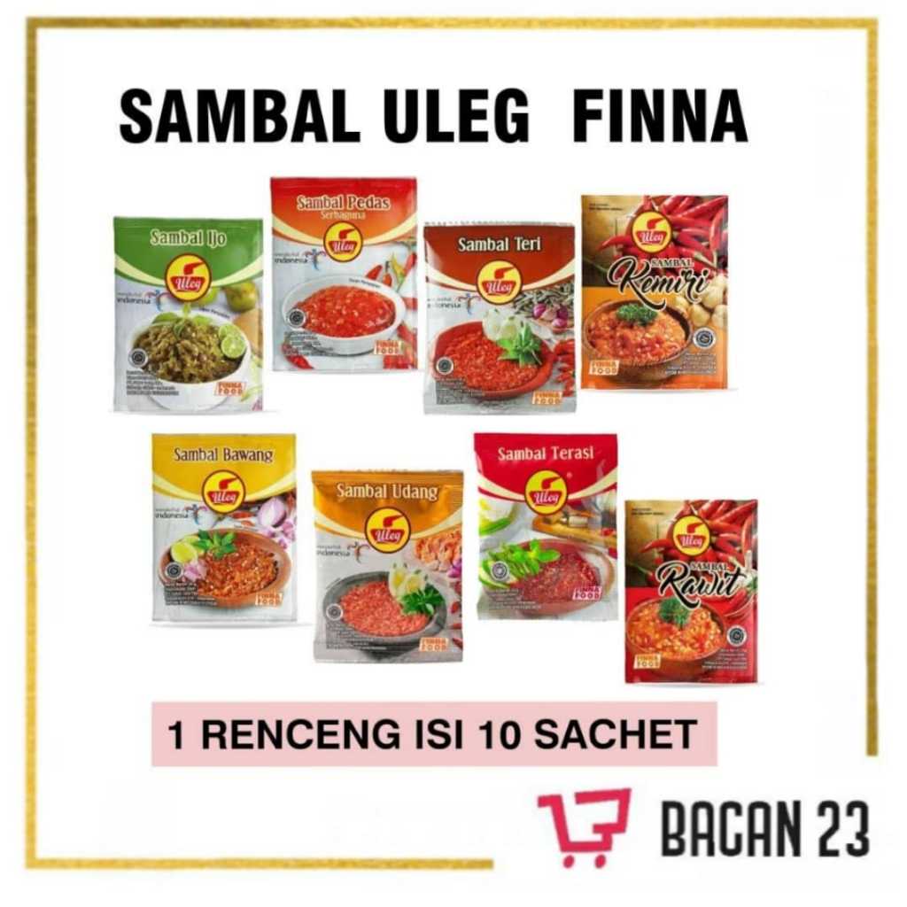 

Finna Sambal Uleg (1 Pack) / Sambal Uleg / Sambal Sachet / Bacan 23 - Bacan23