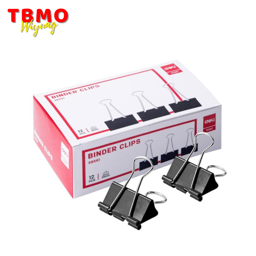 

Binder Clip Deli E38561 51mm Isi 12 pcs