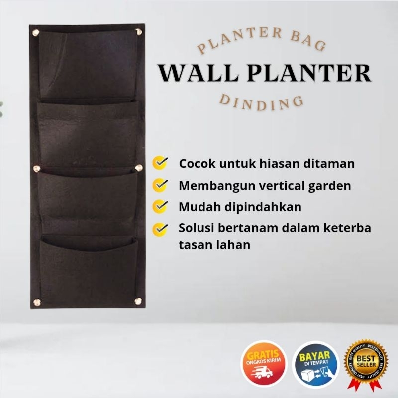 pot dinding tanaman wall planter bag