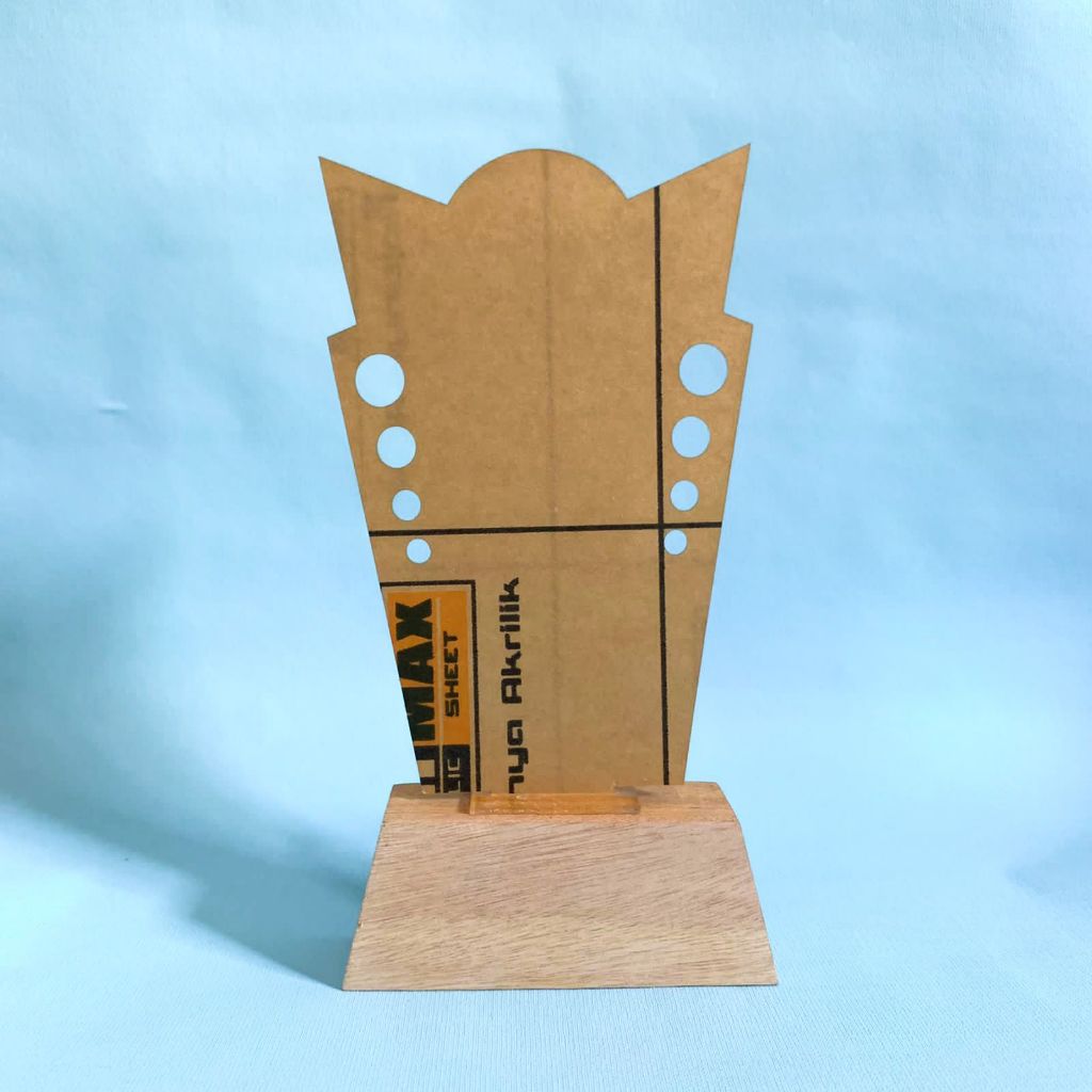 Vandel Akrilik Plakat Akrilik Piala Akrilik tatakan kayu