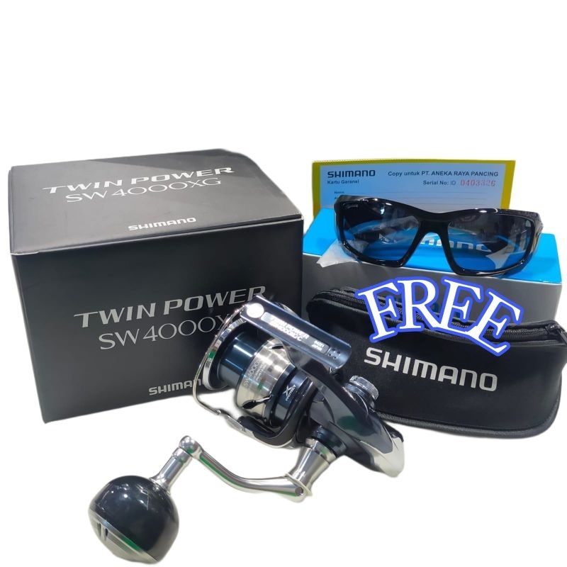 REEL SHIMANO TWIN POWER SW 4000XG JAPAN NEW 2023 | GARANSI RESMI SHIMANO | POWER HANDLE | REEL SALTW