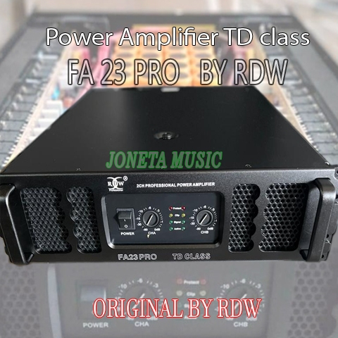 POWER AMPLIFIER RDW FA 23/FA 23 PRO CLASS TD * 2 CHANNEL