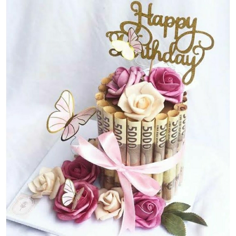 Custom Money Cake / Kado Ulang Tahun / Kue Uang / Buket Uang / Money Bouquete / Hadiah Anniversary /