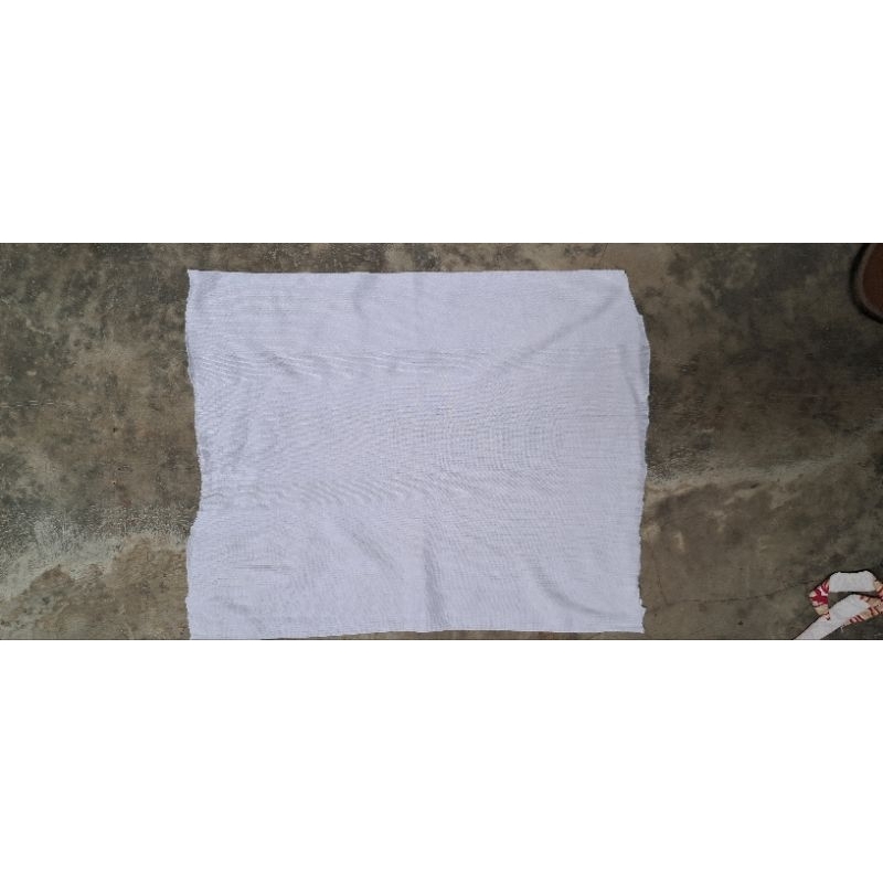 MAJUN PUTIH LEMBARAN HING PE / KAIN LAP KAOS PUTIH HING PE