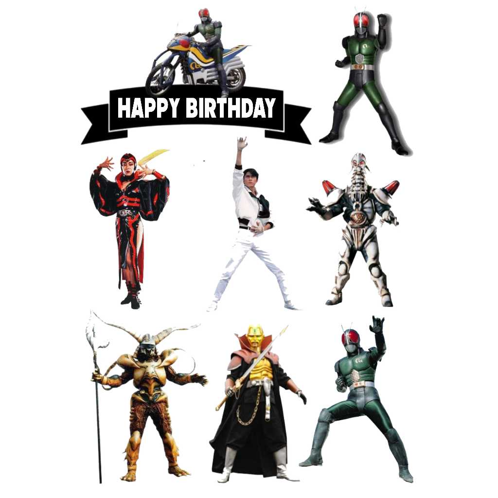 

TOPPER CAKE CUSTOM TOPPER ULANG TAHUN / HIASAN KUE BAJA HITAM RX