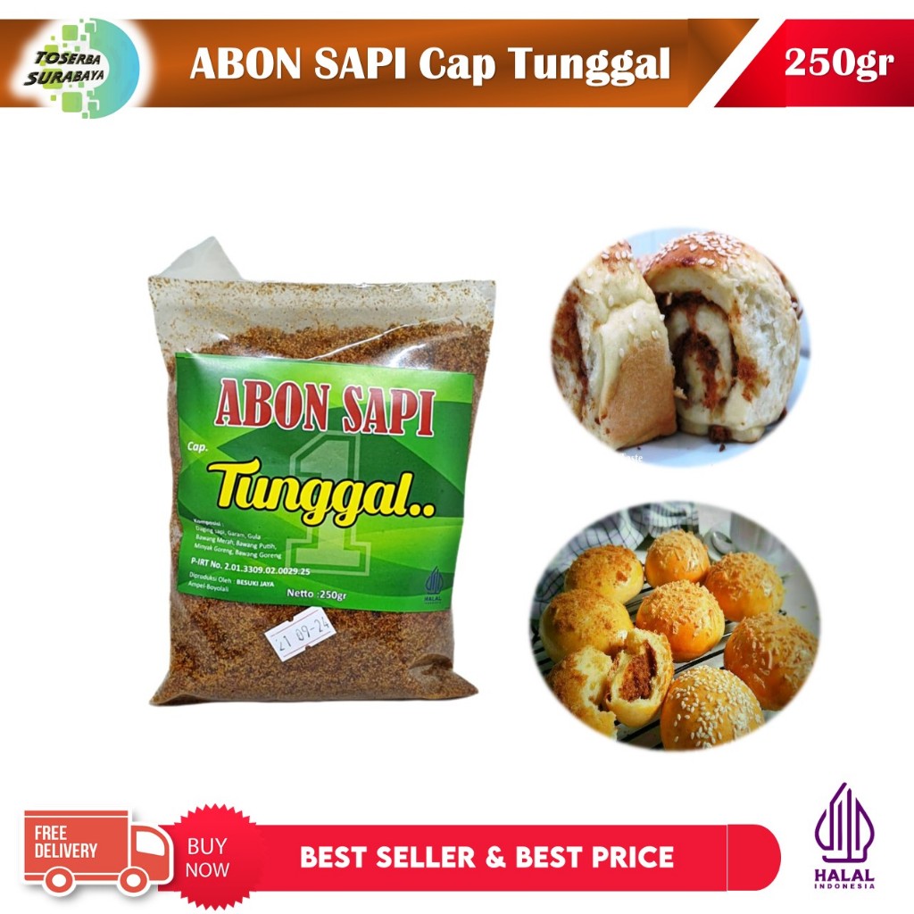 

ABON SAPI Cap Tunggal 250g - HALAL - BEST SELLER