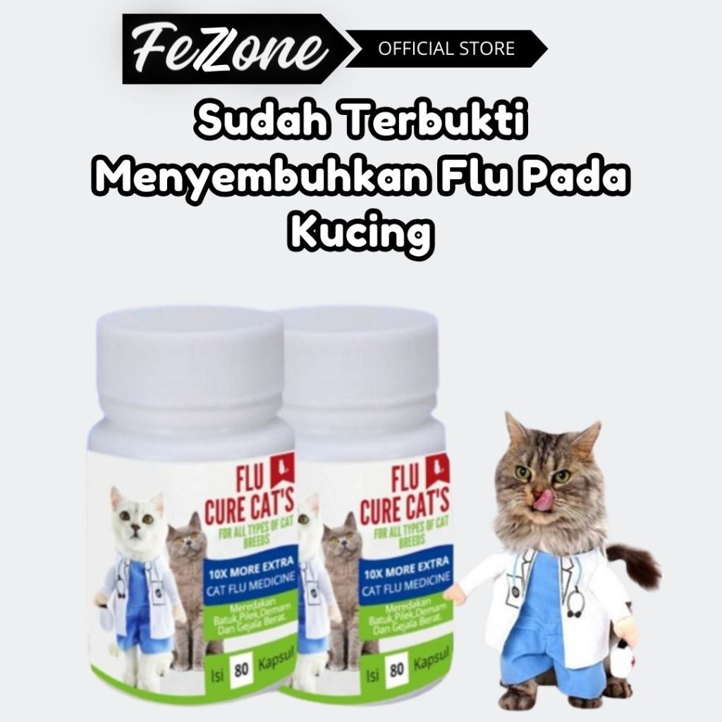 Obat Batuk Dan Flu Berat Pada Kucing / Obat Flu Kucing FEZONE