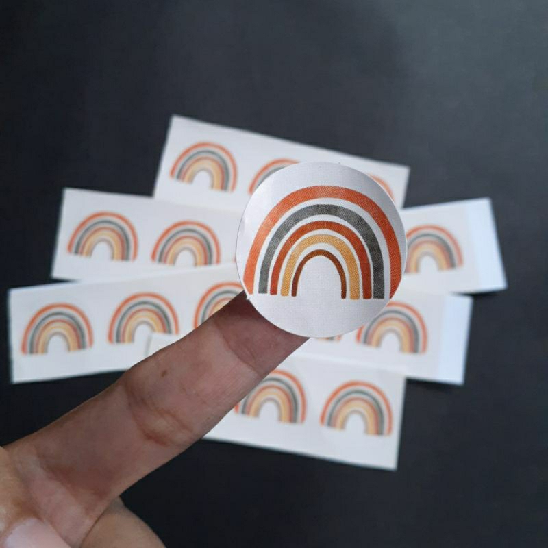 

Stiker Label Aesthetic 1 pcs Diameter 3 cm Stiker catalog bulatStiker segel Kertas tisu/craft/Dorslag/dus/Packaging