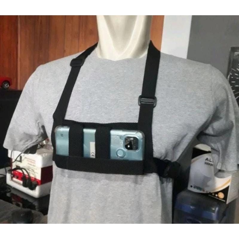 Chest Strap Belt Holder HP Dada Bahan Kain