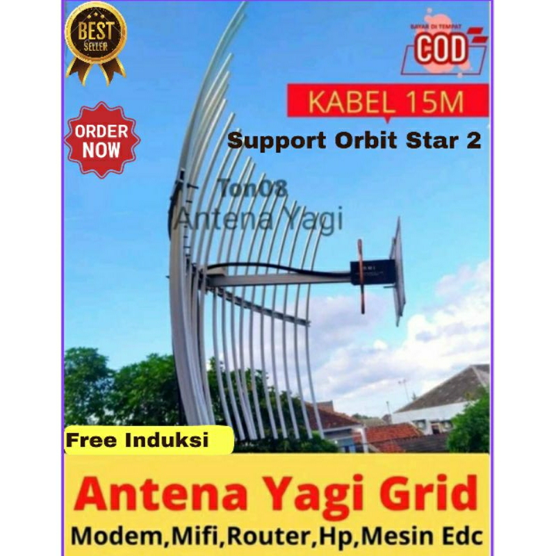 Antena Yagi Grid Kabel 15M Modem Orbit Star B311,B312