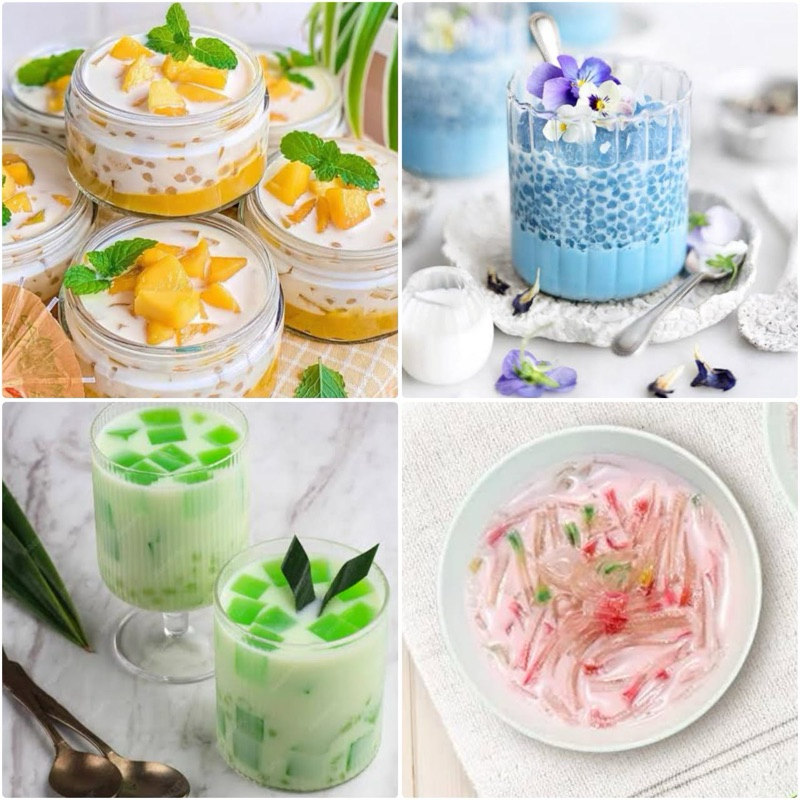 

Sago Manggo - Buko Pandan - Butterfly Sago - Milk Sago 400ML