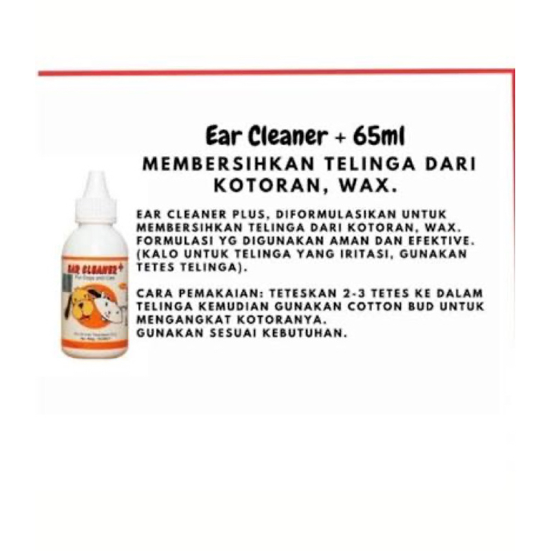 Pembersih Telinga Tetes Ear Cleanser +  65ml