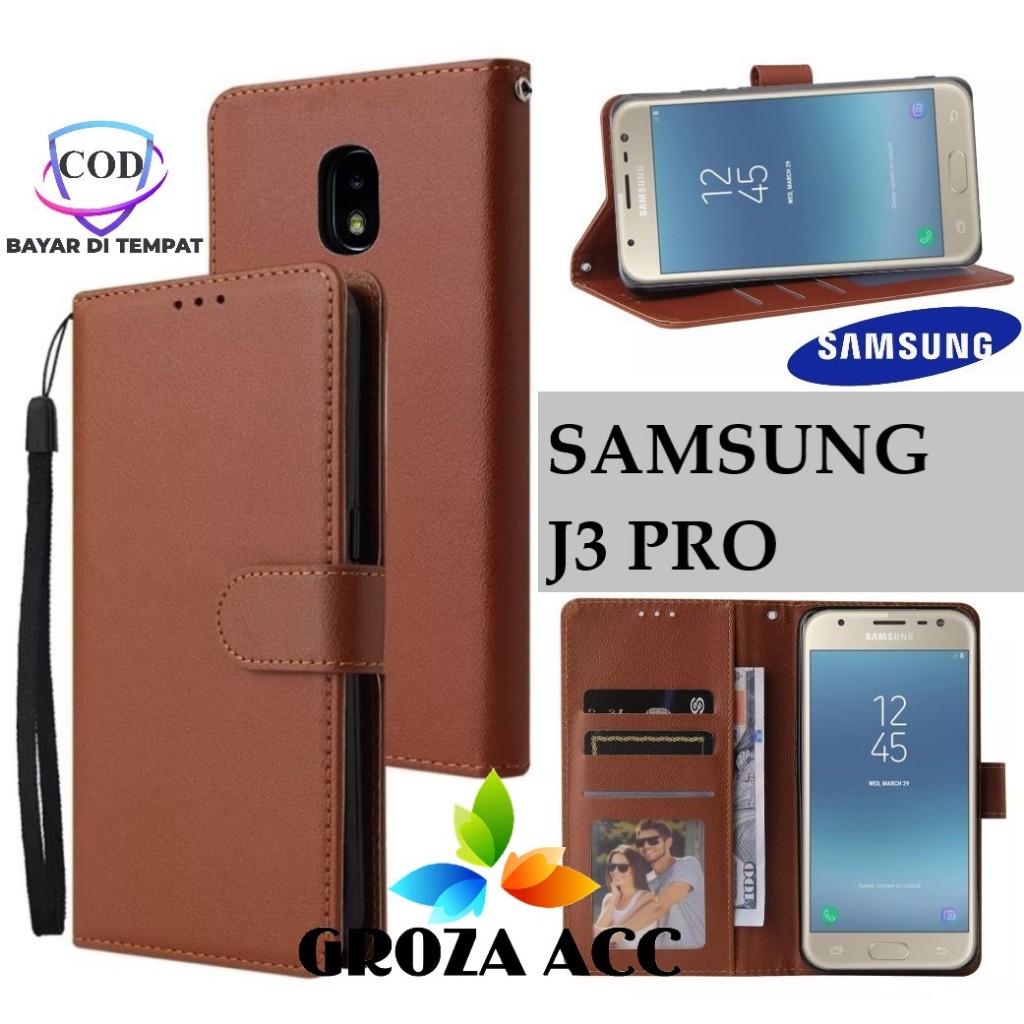 Flip Case SAMSUNG J3 PRO Case Wallet Kulit Casing Dompet Case Wallet Leather Flip Case SAMSUNG J3 PR
