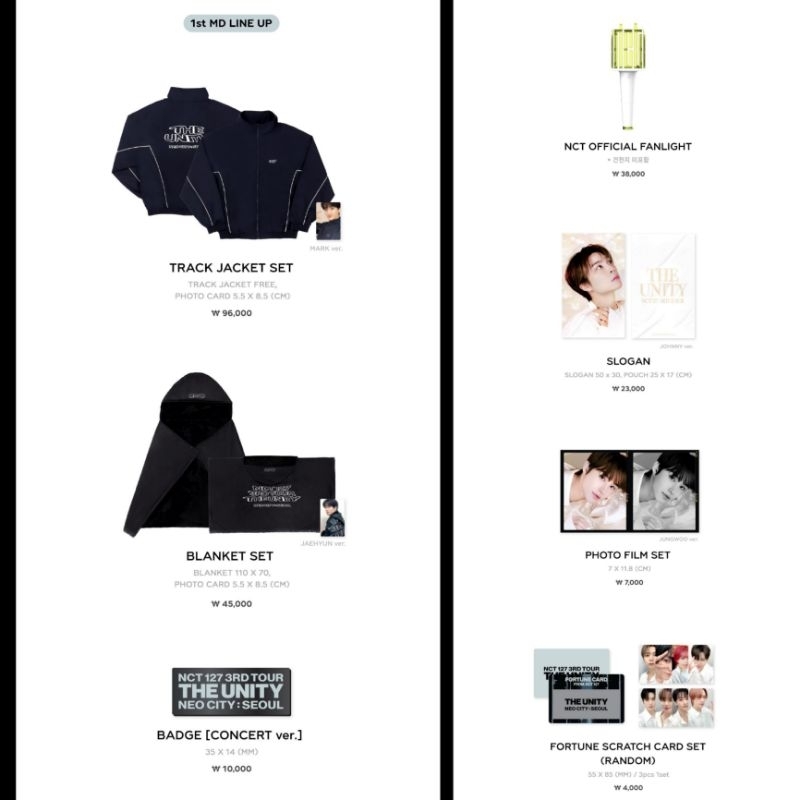 PO NCT 127 THE UNITY 1st & 2nd OFFICIAL MD