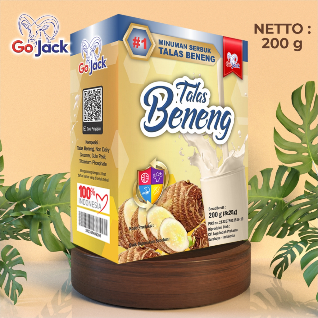 

Minuman Serbuk Talas Beneng Go Jack 200gr Minuman Bubuk Instan Untuk Menjaga Kesehatan dan Menurunkan Berat Badan BH03