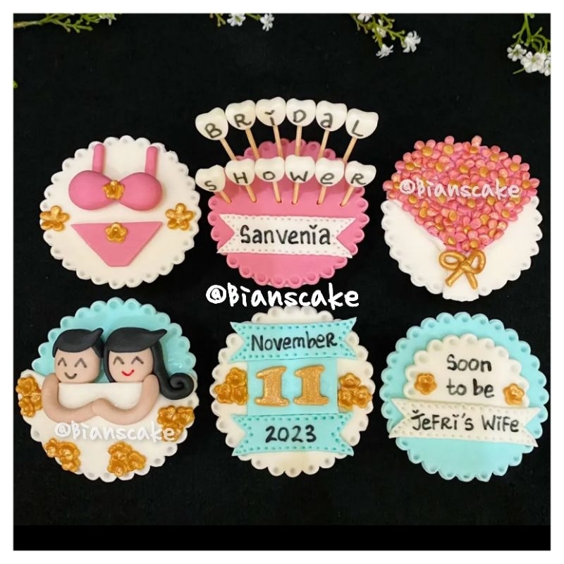 

Bridal Shower Cupcake | Cupcake Brida Shower | Bridal Shower Cupcakes | Cupcakes Birdal Shower | Slempang Bridal Shower | Mahkota Brida Shower