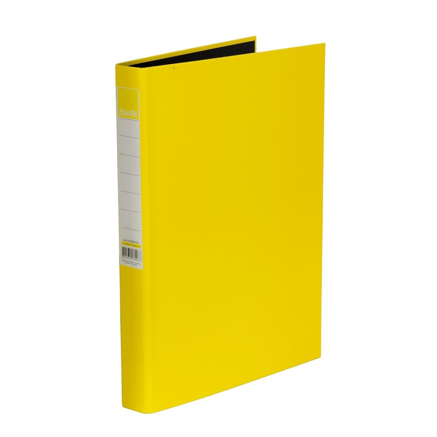 

Bantex Laminated Ring Binder 2 Ring 25mm Folio Yellow