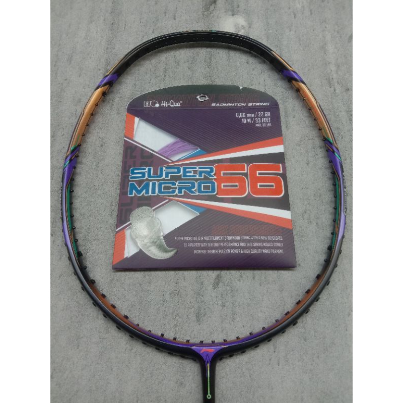 Raket lining aeronaut 9000i max tension 32lbs desaign & spek joss buat  power smash,drive(attack)