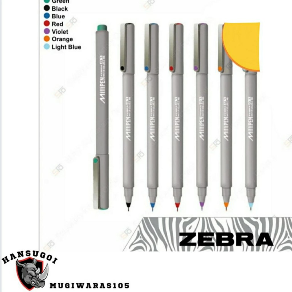 

Pen Zebra Milipen 0,1 mm - Hijau