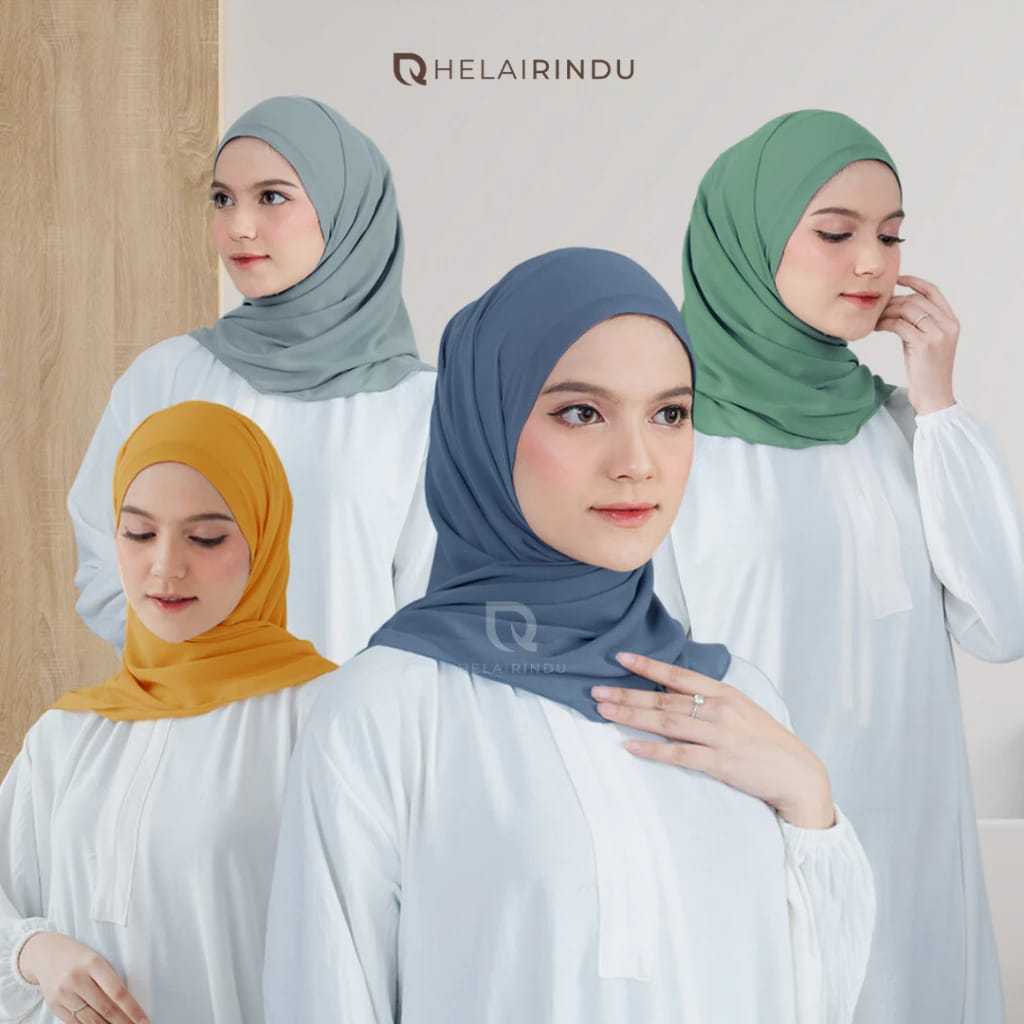 𝐇𝐄𝐋𝐀𝐈𝐑𝐈𝐍𝐃𝐔 - Hijab Pashmina Inner Jersey Tali Oval Baby Doll Noura