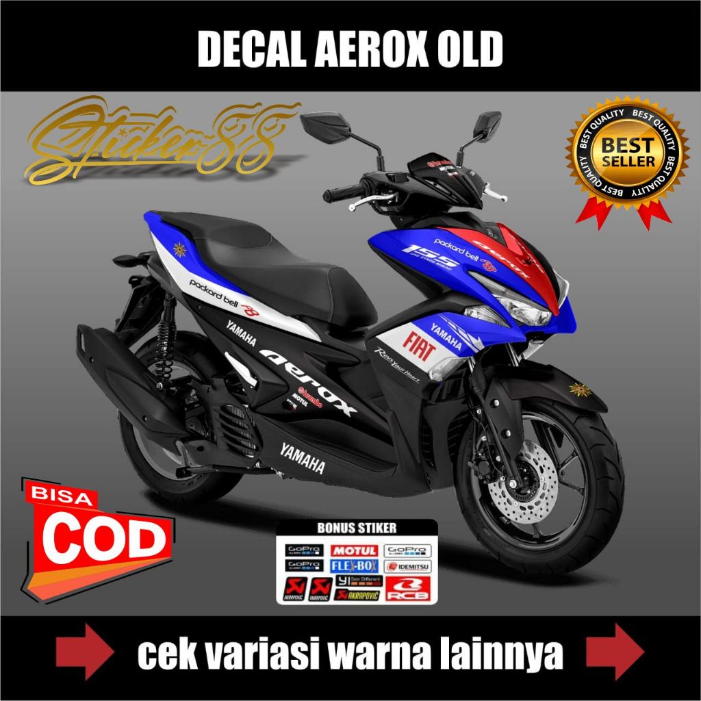 STICKER DECAL FULL BODY AEROX 155 GRAFIS YAMAHA FIAT // STIKER DECAL FULL BODY AEROX 155 GRAFIS FIAT