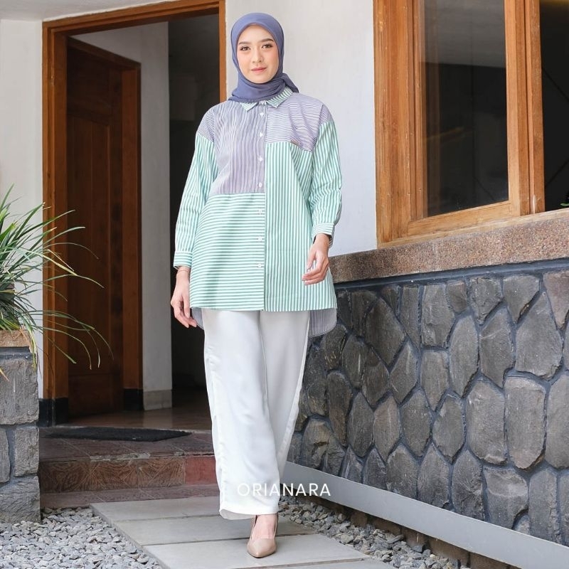 ATASAN TUNIK KEMEJA SHIRA SHIRT ORIANA ORIANARA BOUTIQUE