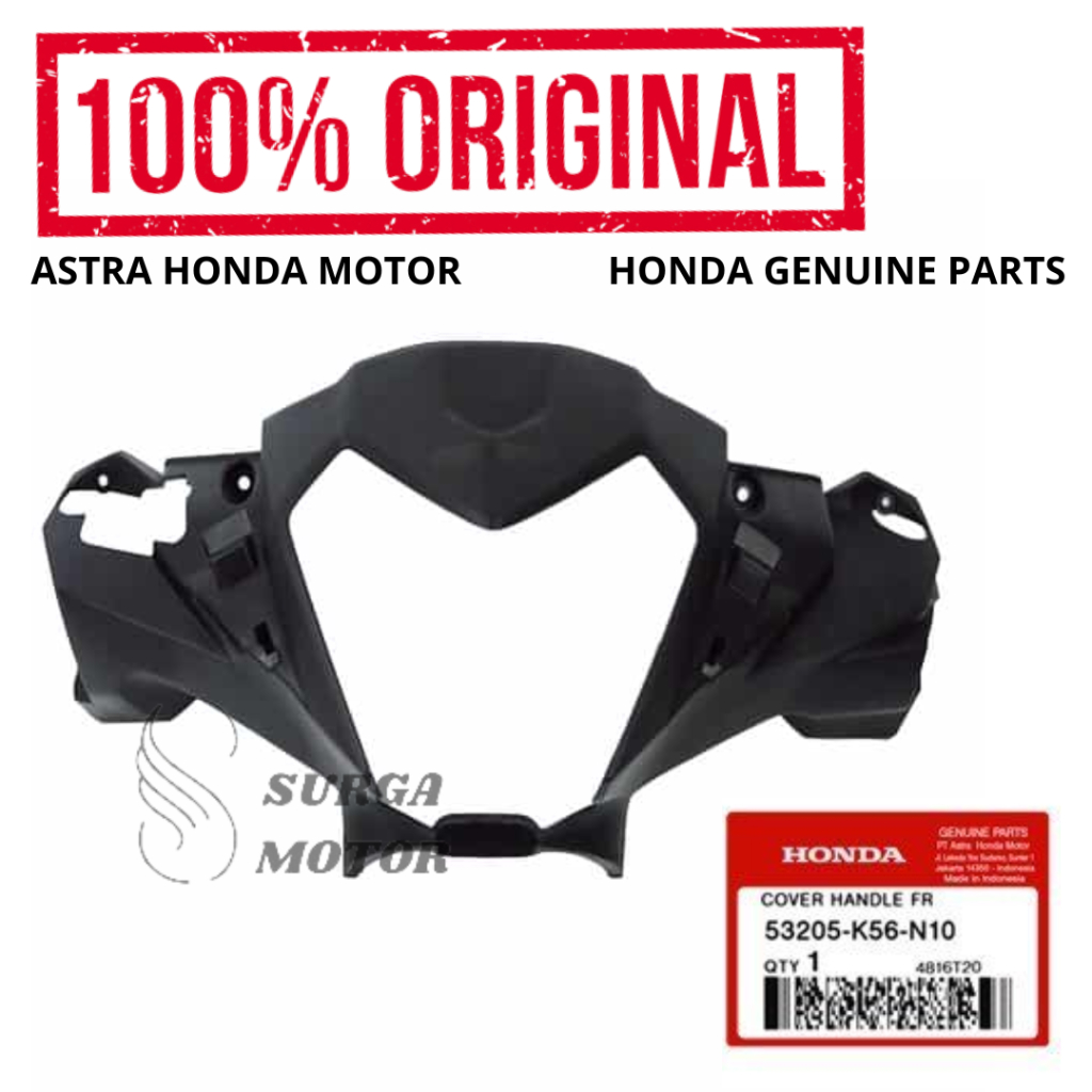Cover Batok Totok Depan Handle Lampu Supra GTR 150 LED K56F K56W Origianal Honda AHM 53205-K56-N10 K